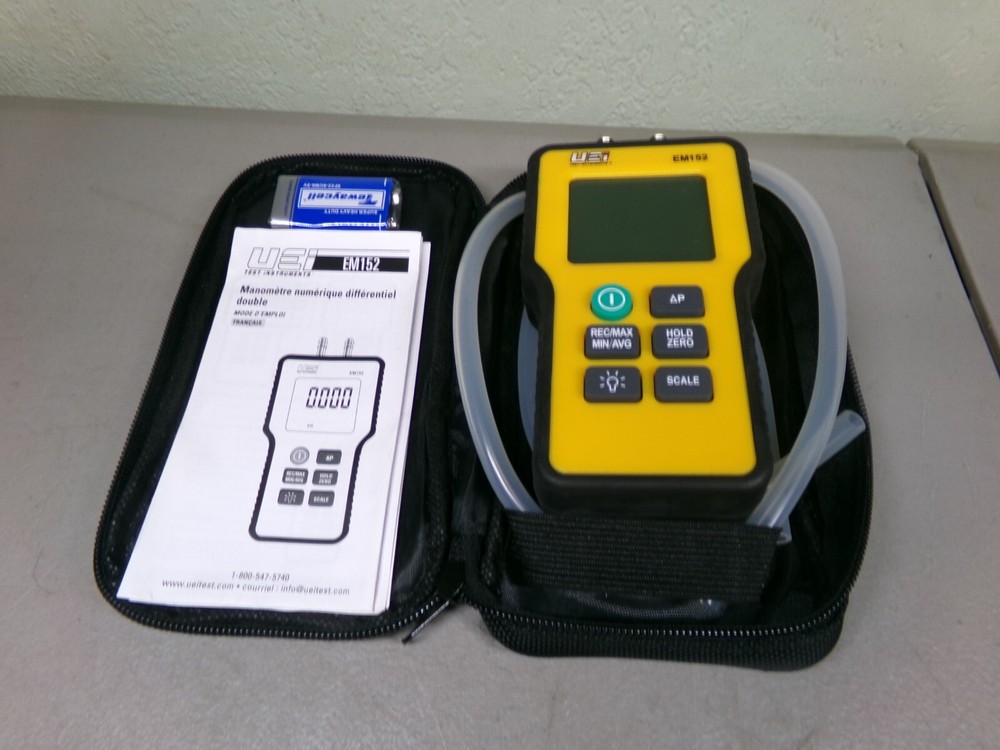 UEI EM152 DUAL DIFFERENTIAL DIGITAL MANOMETER