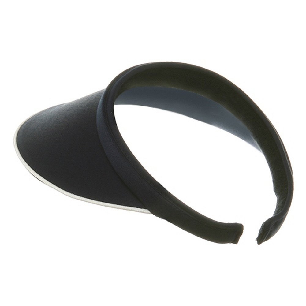 Piping Clip On Visor-Navy