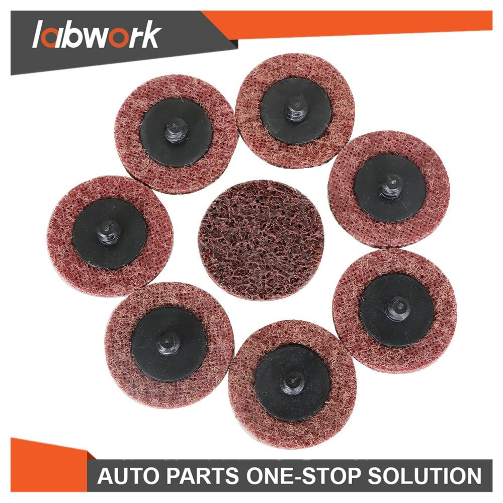 Labwork Medium Surface Conditioning Disc Roll Lock Grinder Sanding Pads 50Pcs 2"