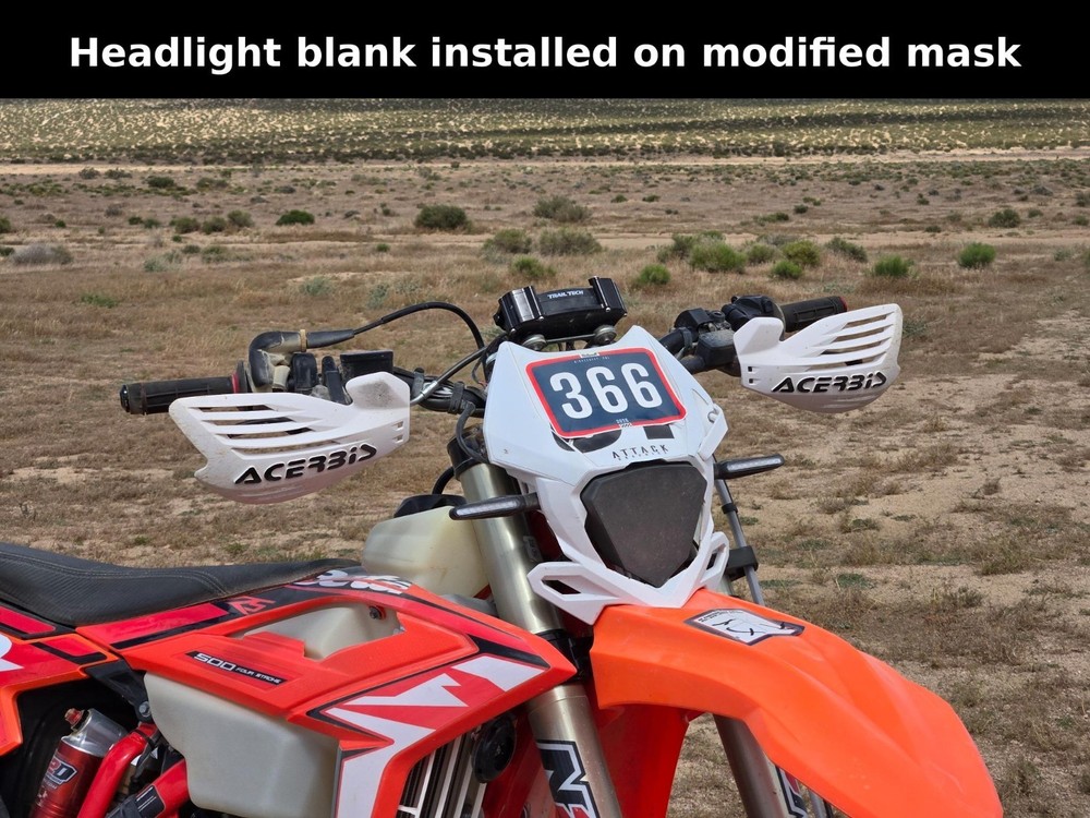 2020+ Beta RR / RRS / Xtrainer Headlight Delete / Blank / Race plate
