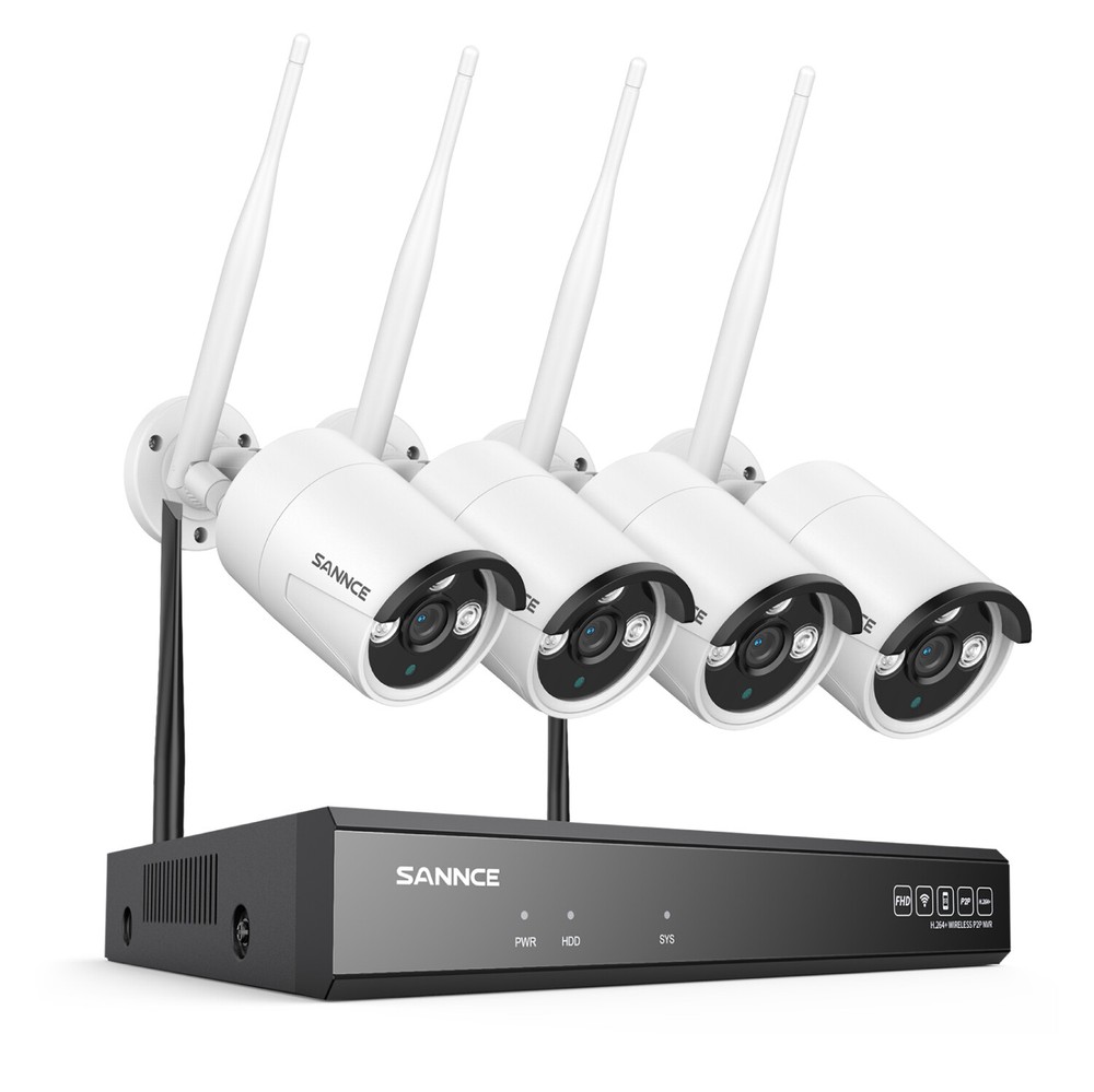 SANNCE Wireless 5MP Security IP Camera System 8CH NVR Two Way Audio AI Detection