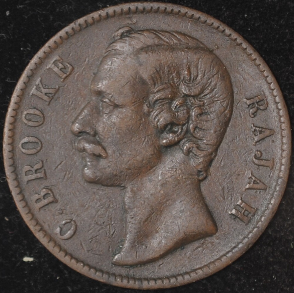 1887 Sarawak Cent VF