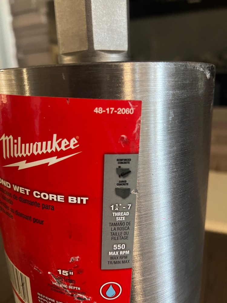 6" MILWAUKEE DIAMOND WET CORE BIT 48-17-2060