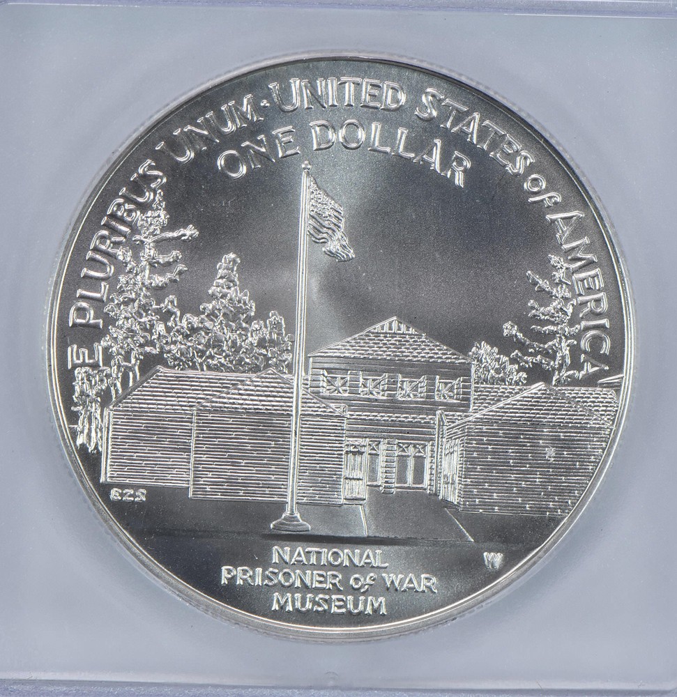 1994-W POW Museum Commemorative Silver Dollar MS70 ICG