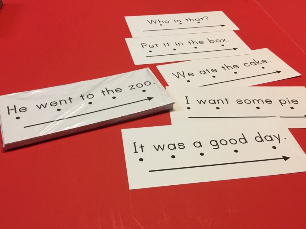 Sight Words Sentence Reading Cards. 30 cards Deck 2
