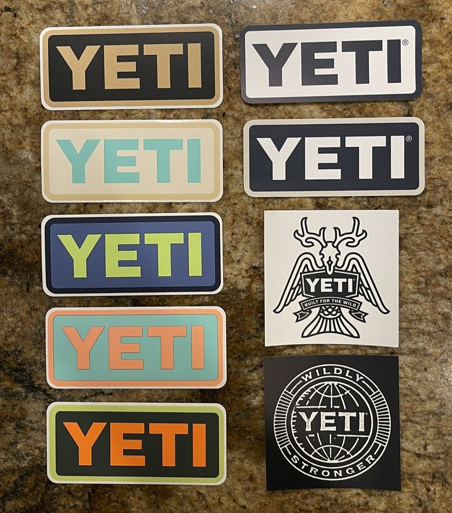 Yeti Stickers - Multiple Variations - Take Your Pick