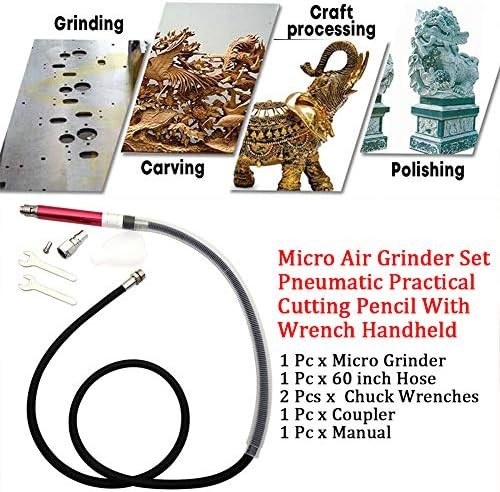 Air Pencil Die Grinder Pneumatic Micro Tool Kit