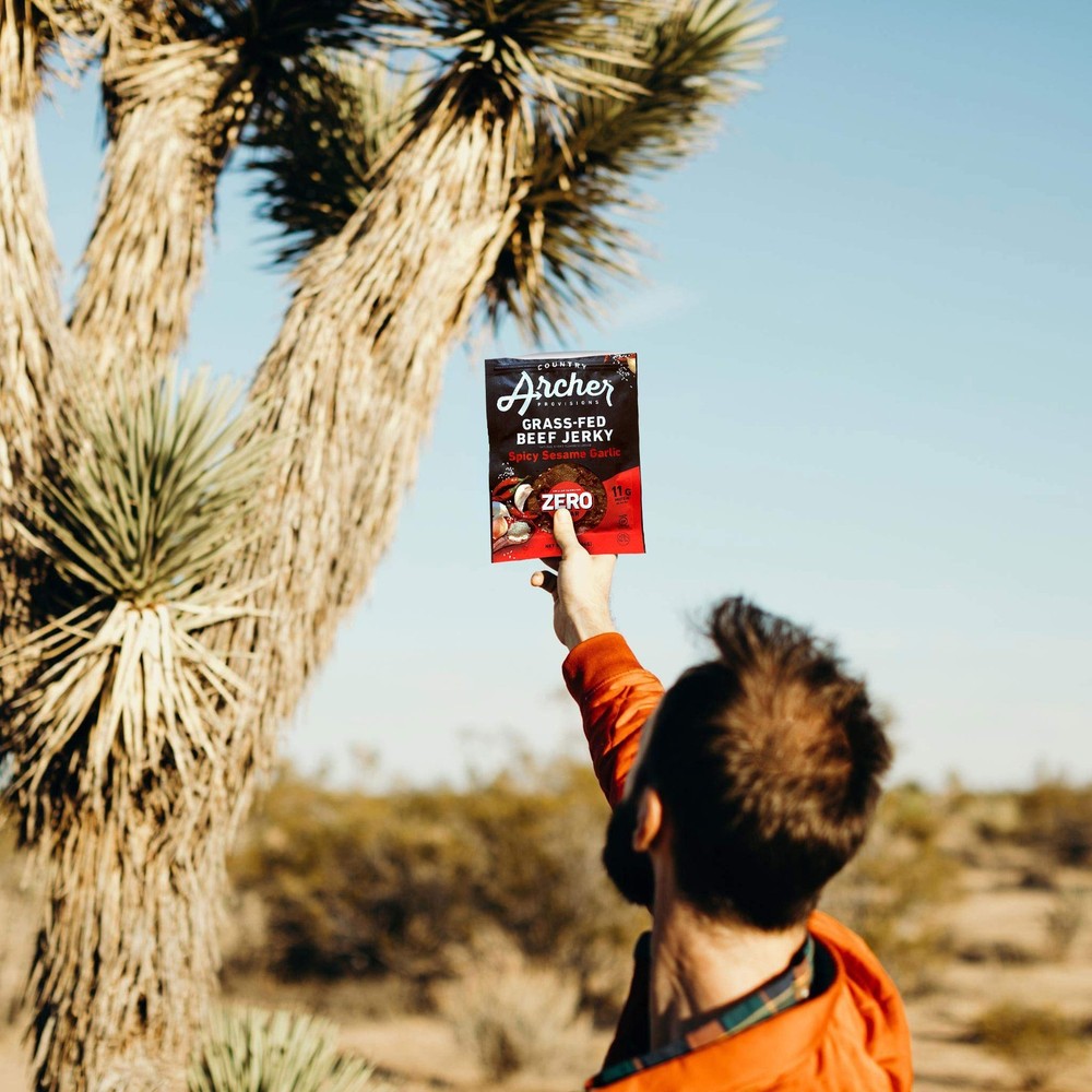 Grass Fed Beef Jerky - Zero Sugar Beef Jerky, Sugar Free Beef Jerky Snack Pac...