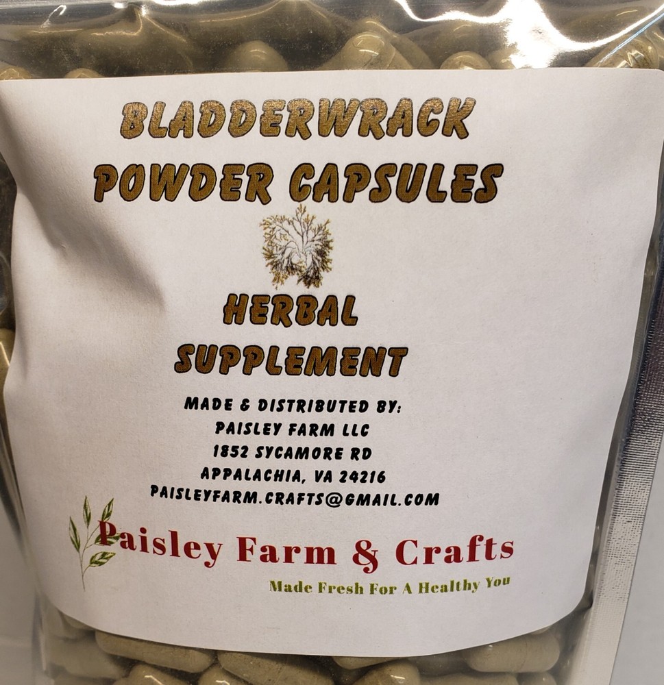 Bladderwrack Capsules 300 Ct - Made Fresh On Demand!