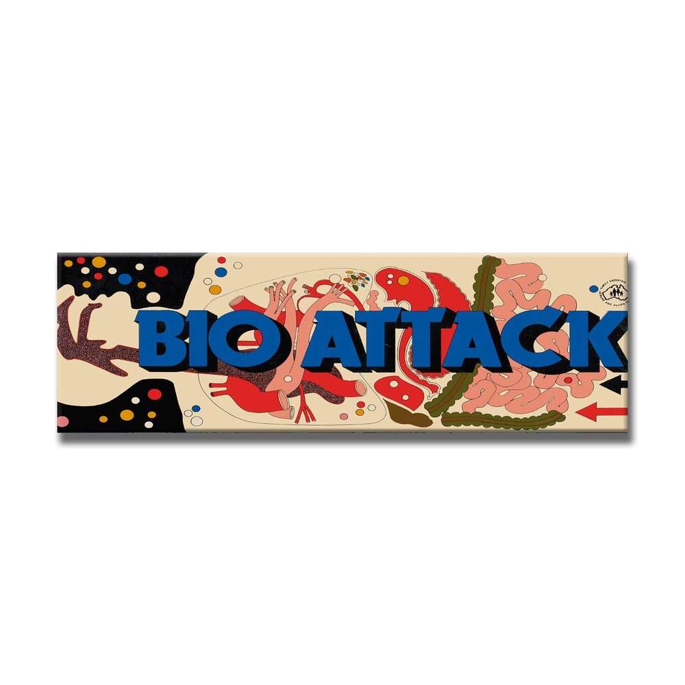 Bio Attack Premium Arcade Marquee Insert Reproduction Header Backlit Sign