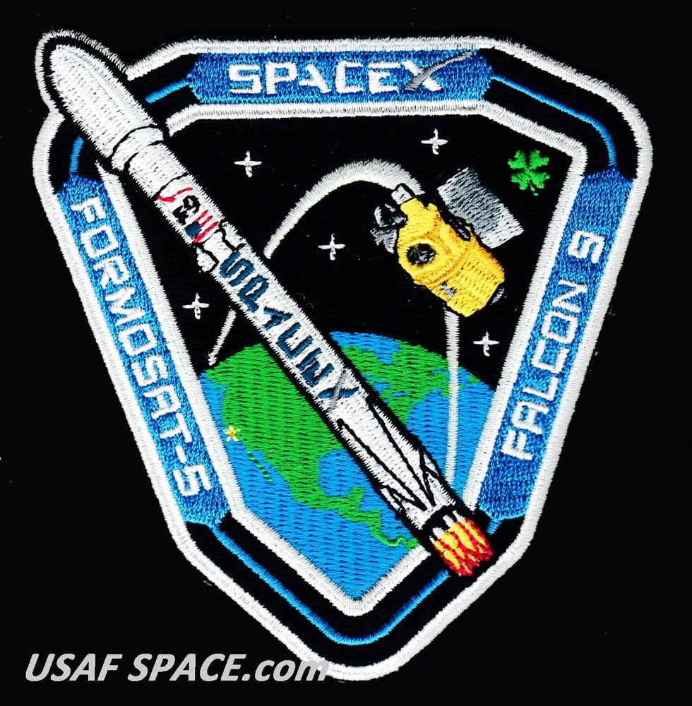 Authentic FORMOSAT-5 - SPACEX FALCON 9 Launch - VAFB SATELLITE Mission PATCH