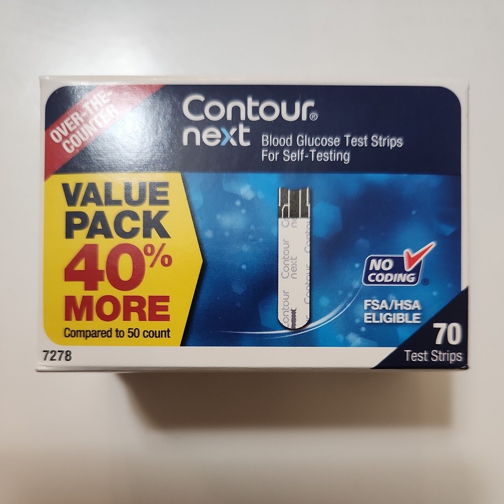 Next Blood Glucose Test Strips 70ct Exp 2027+