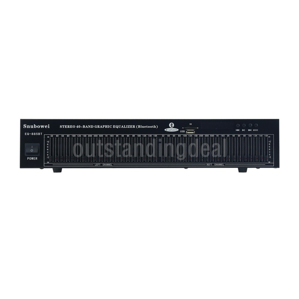 885BT 40-band Stereo Graphic EQ Bluetooth Equalizer Audio Receiver Support USB/