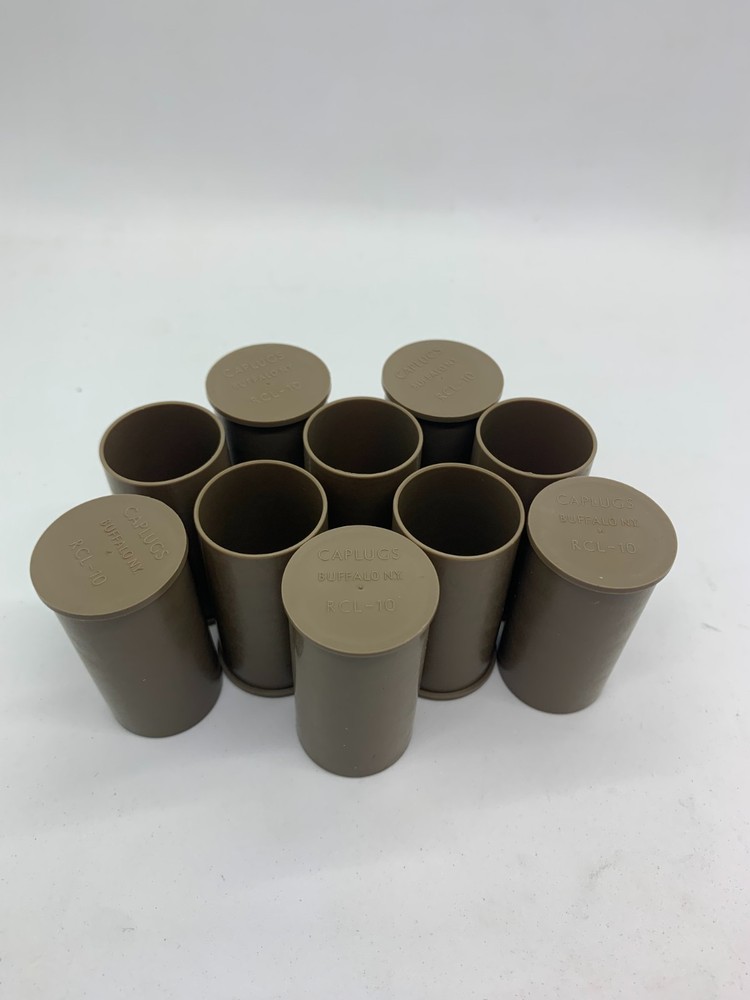 .223 Black or Tan  Muzzle Covers, Plastic, 10 (ten)
