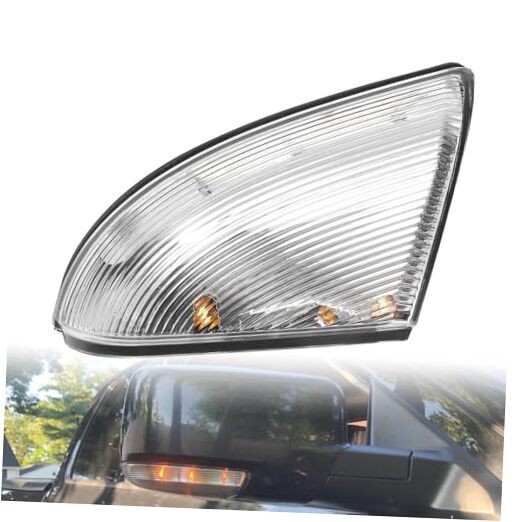 Mirror Turn Signal Light Front Passenger Side, Compatible with Dodge Right
