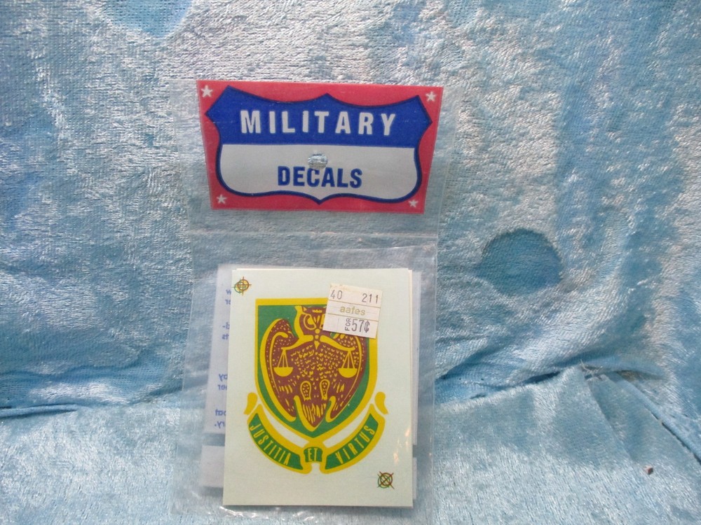 Justitia ET Virtus Military Decal