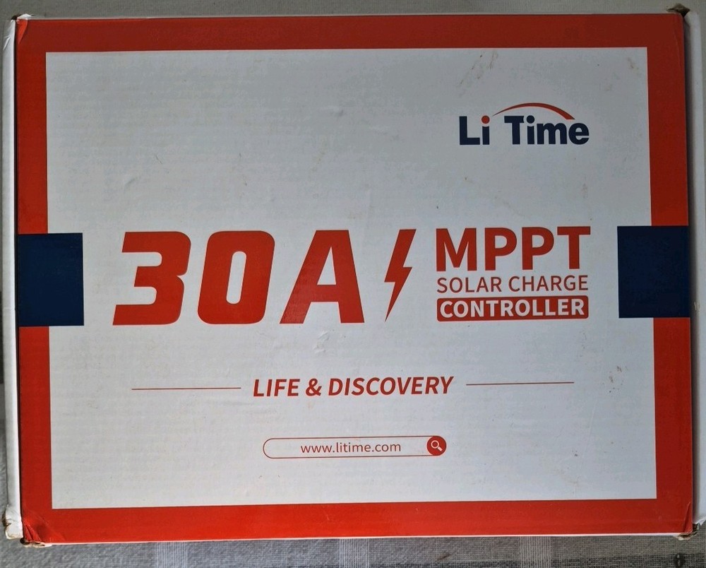 Li Time 30Amp  MPPT Solar Controller,  12V/24V, LED Indicator