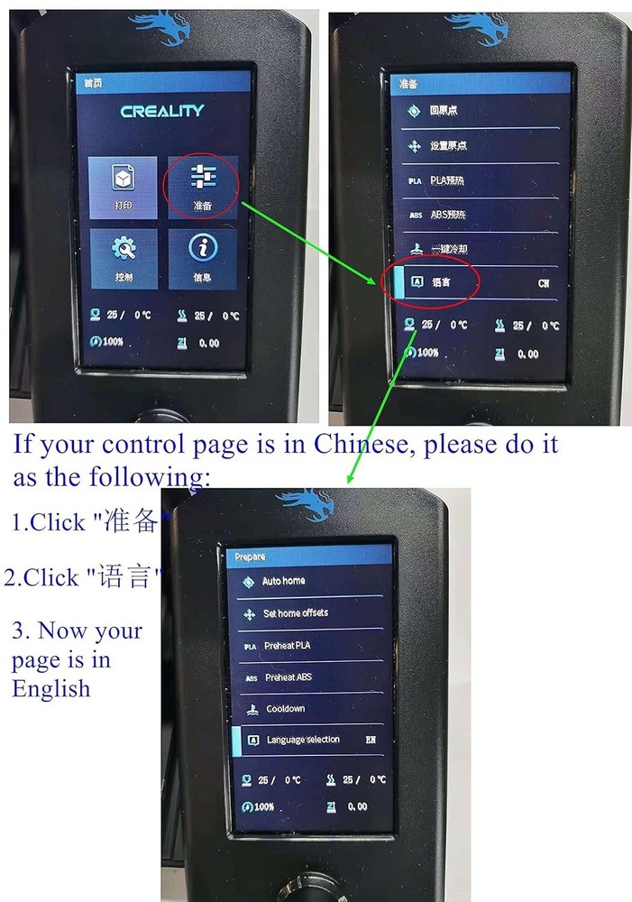Creality Ender 3 V2 HD Color Display Kit - User-Friendly Interface & Mass Memory