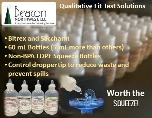 Respirator Fit Test Solution Set - Saccharin (sweet) - 60 ml ea.