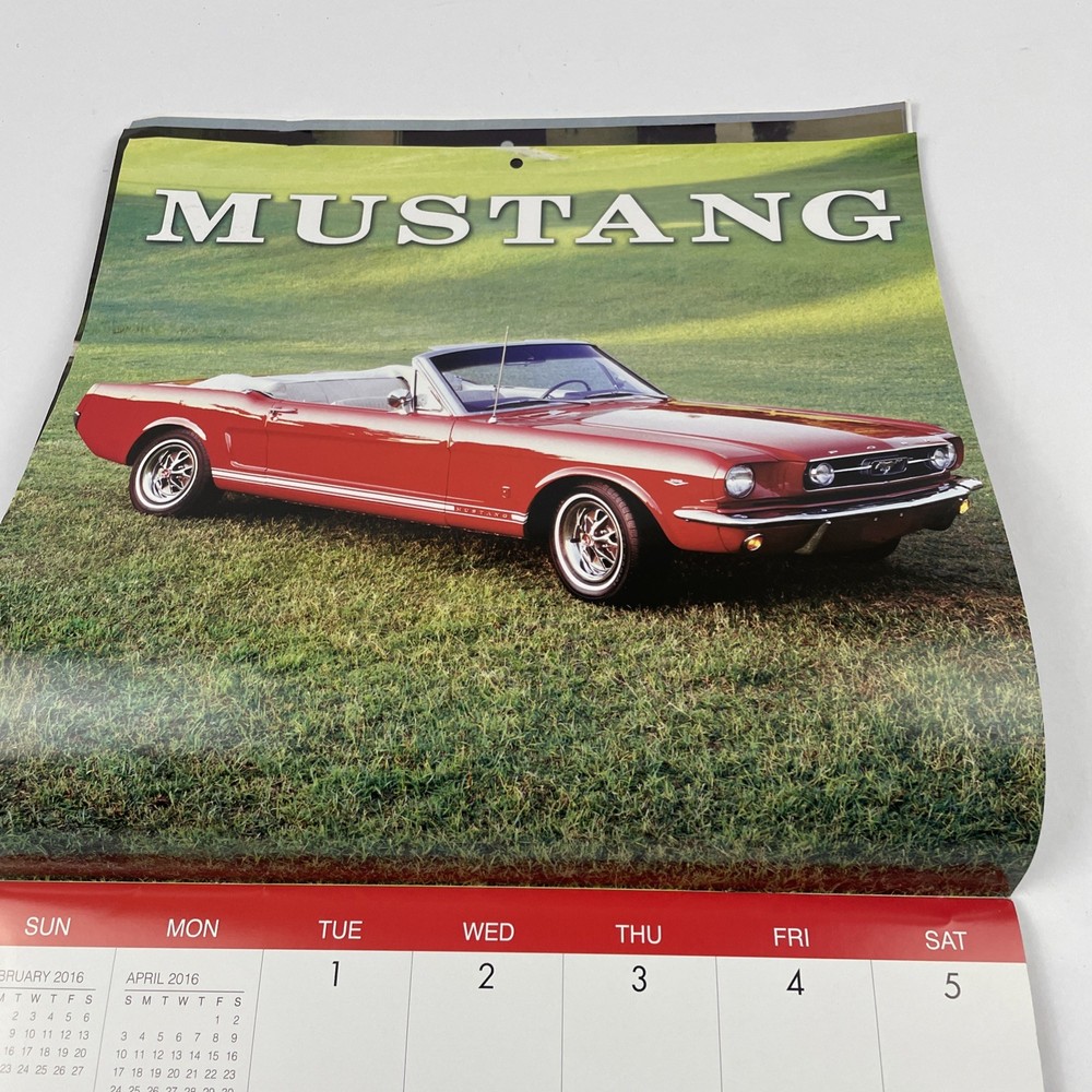 VINTAGE MUSTANGS - 2016 Wall Calendar