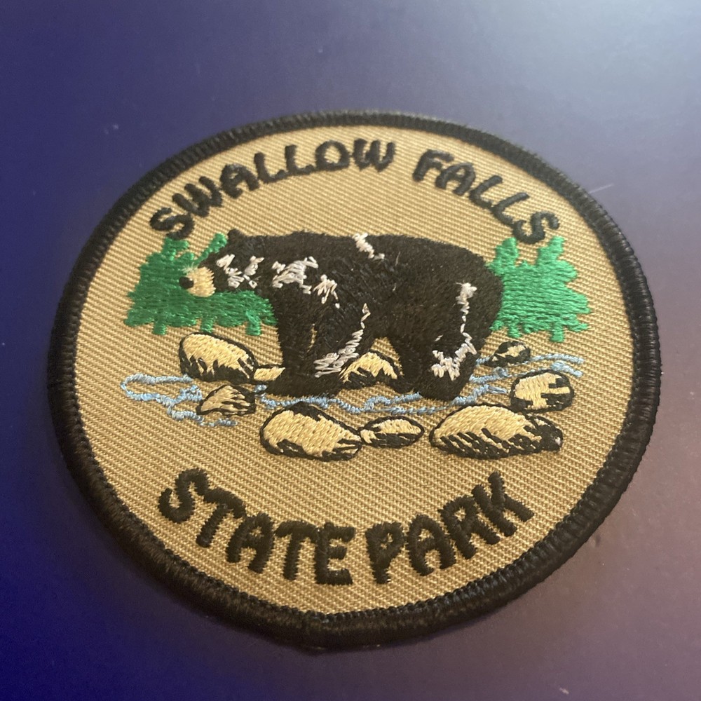 SHALLOW FALLS State Park Iron On Patch