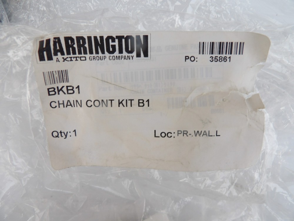 NEW Harrington Bkb1 Chain Container