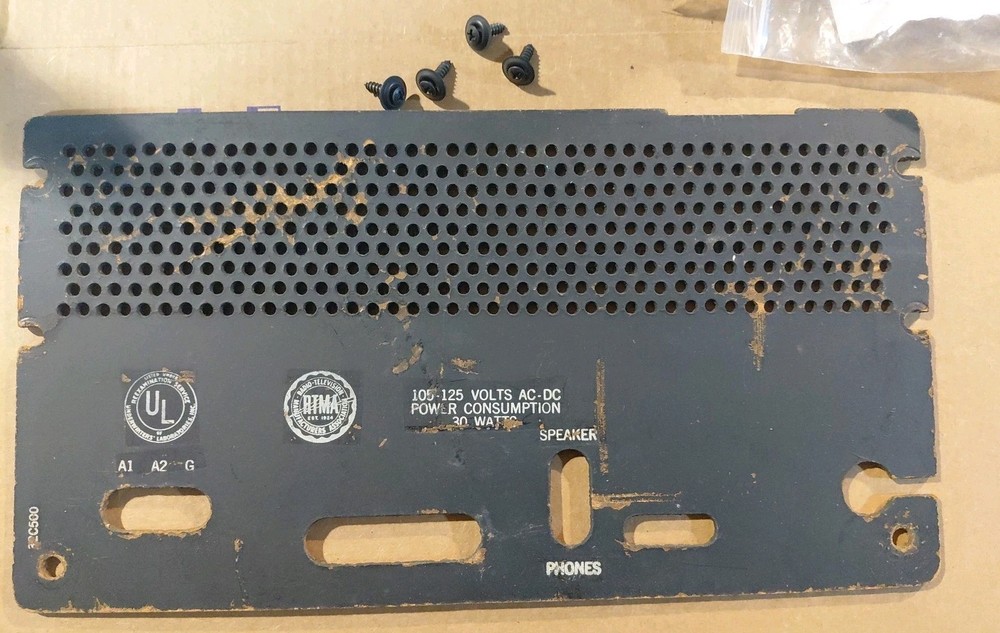 Hallicrafters S - 38D Back Cover