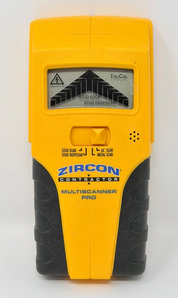 Zircon Contractor Multiscanner Pro Stud Finder Wall Scanner Metal AC Detection