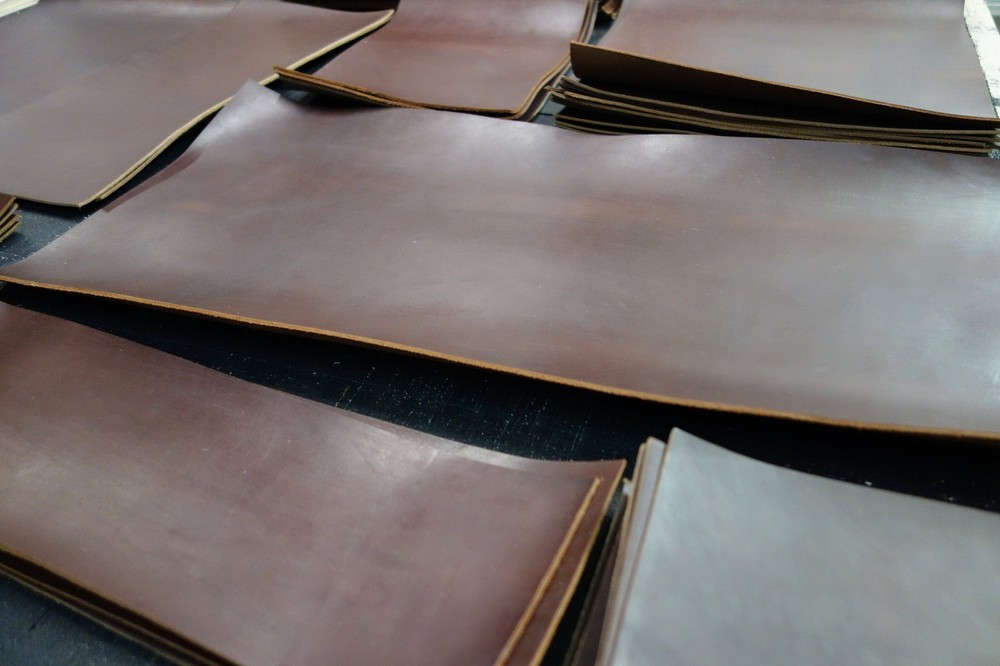 Authentic Horween Chromexcel Brown Leather Piece, 5.5 ounces thick. Select Size