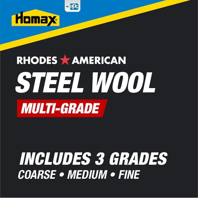 Assorted 12 Pad Steel Wool, Coarse, Medium, Fine