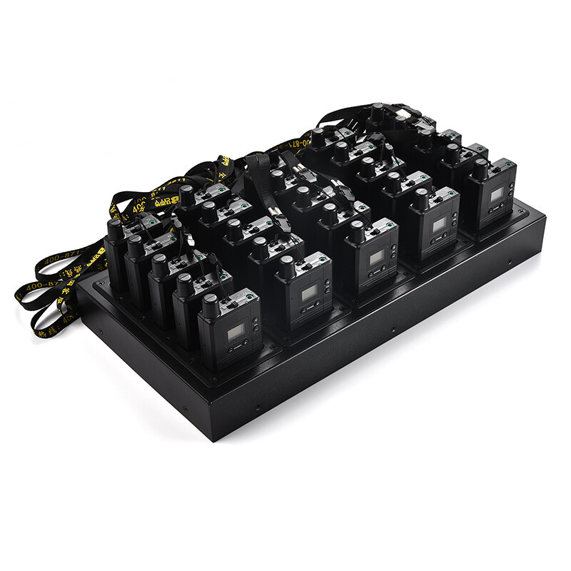 Wireless Whisper Tour Guide System 1 Transmitters 5 Receivers Audio Guide System