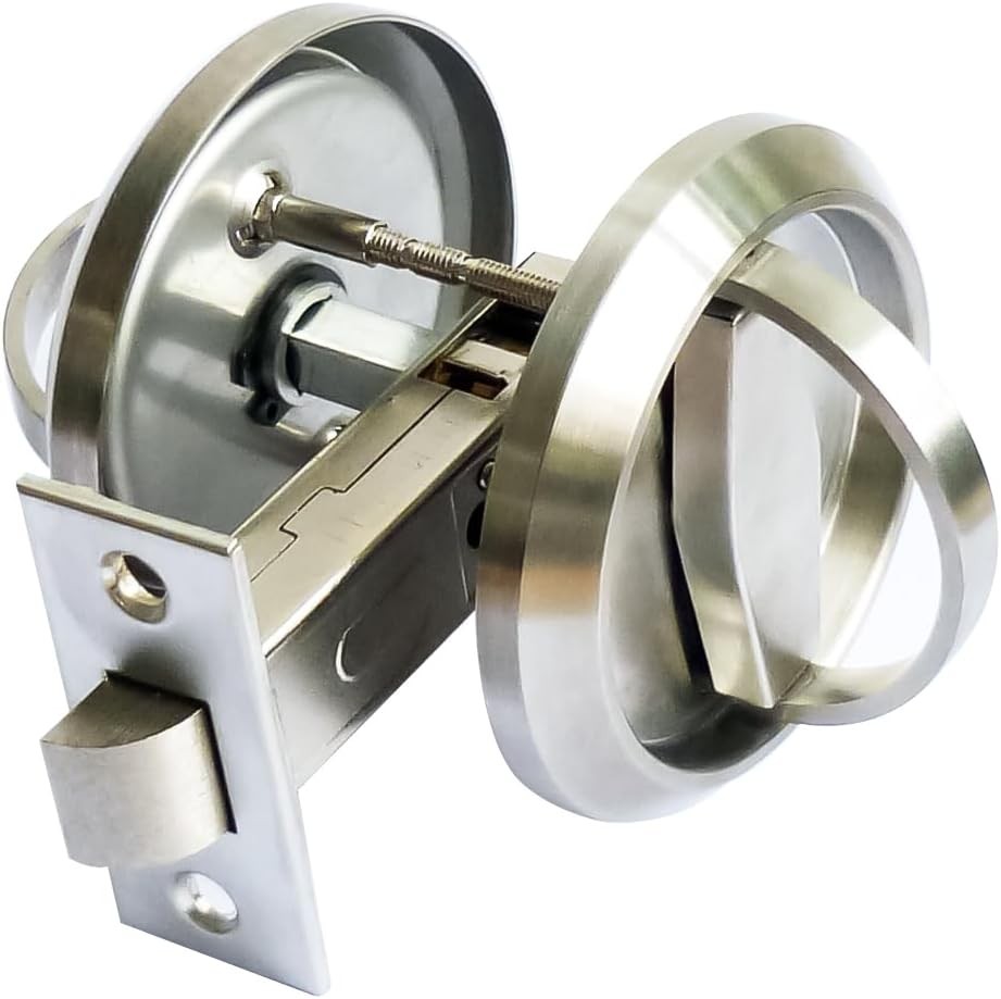 Stainless Steel Door Handle Ring Pull Corridor Concealed Recessed Cup Handle