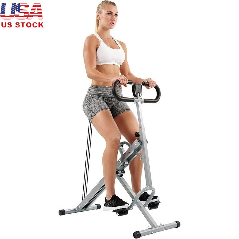 Row-N-Ride  Squat Rowing Machine Exercise Equipment w/Adjustable Resistance US