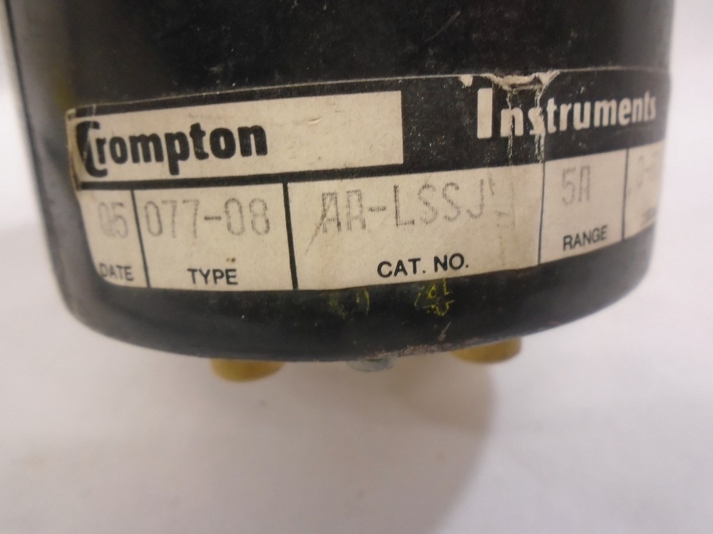 CROMPTON INSTRUMENTS AA-LSSJ TYPE 077-08 AC AMP METER 0-600