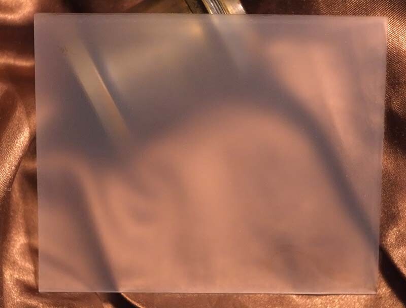 5x7 Ground Glass HAND GROUND New