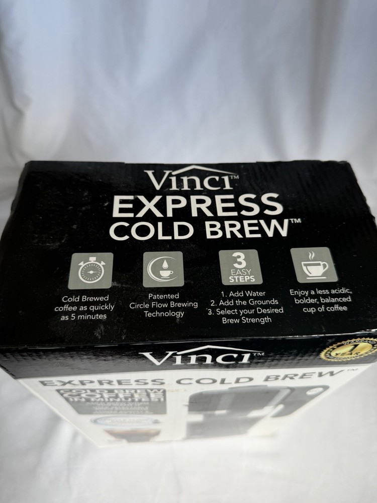 Vinci Express Cold Brew Coffee Maker 1.1L Circle Flow Technology NEW