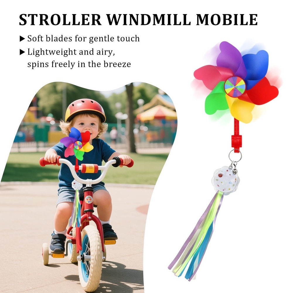 Rotating Pinwheel Stroller Identifier, Identifier Sign Colorful