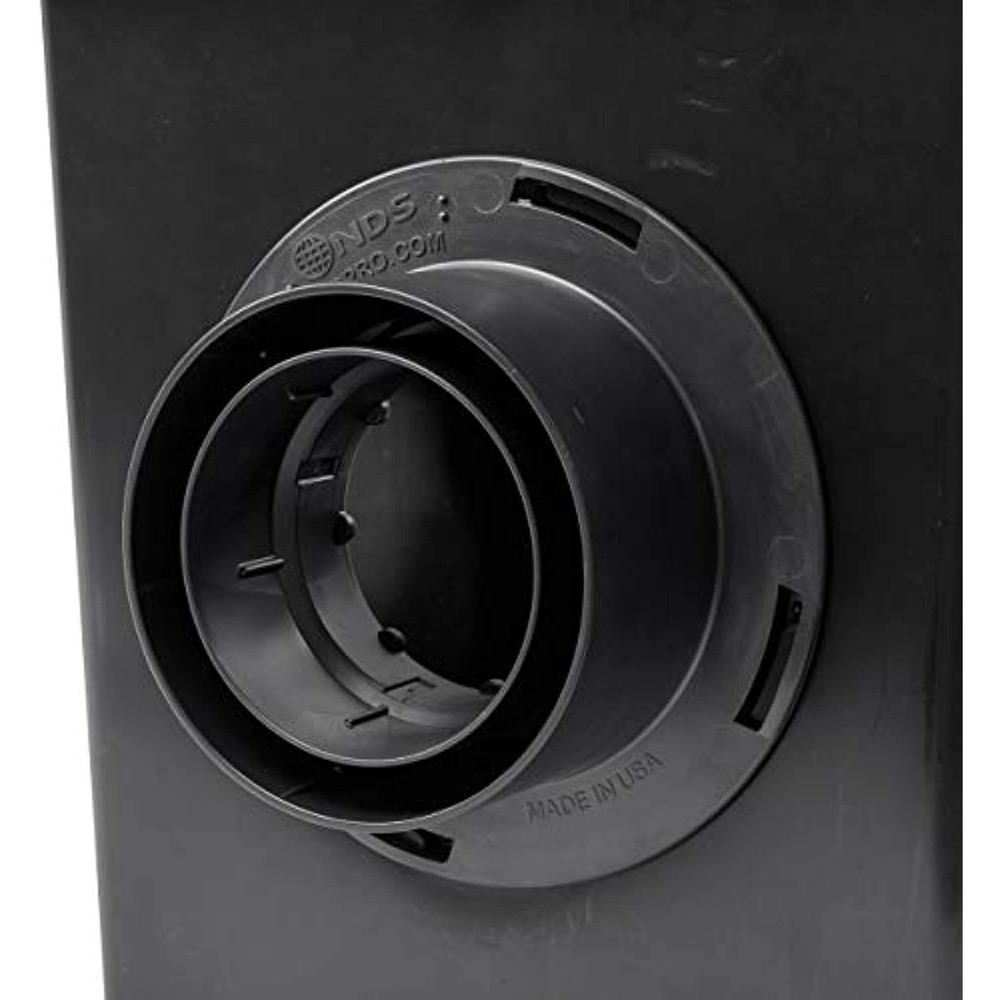 NDS Square Catch Basin Drain With 2 Openings, 12 in.