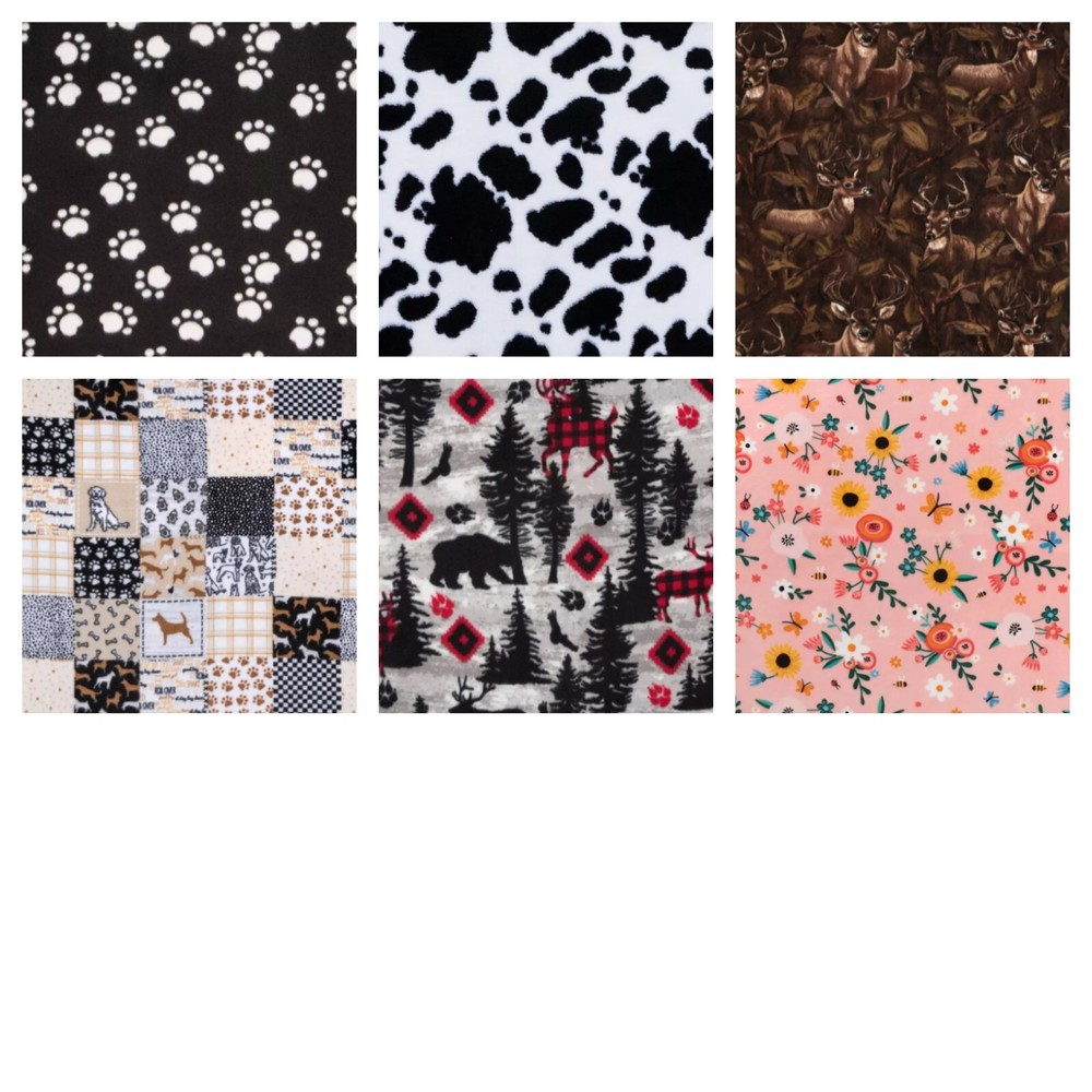 Fleece Fabric By the Yard Nature Theme New