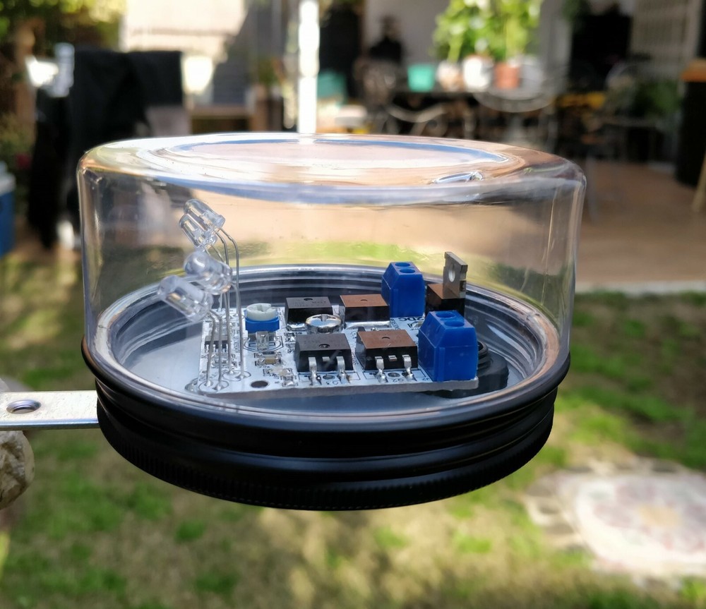 Jar Dome Enclosure Dual Single Axis PV Solar Sun Tracking 12VDC DIY Controller