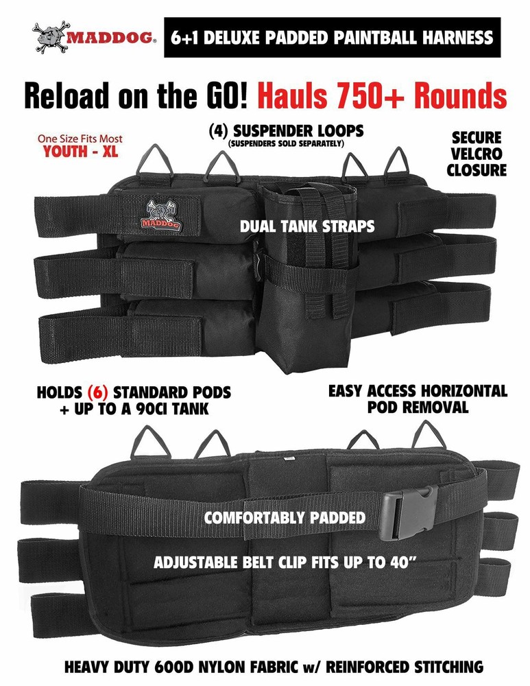 Maddog Tippmann 98 Custom BASIC Titanium HPA Paintball Gun Starter Package