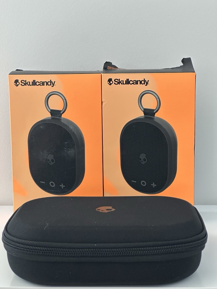 Skullcandy Kilo Wireless Waterproof Bluetooth Speaker with Case Bundle, 2-pack