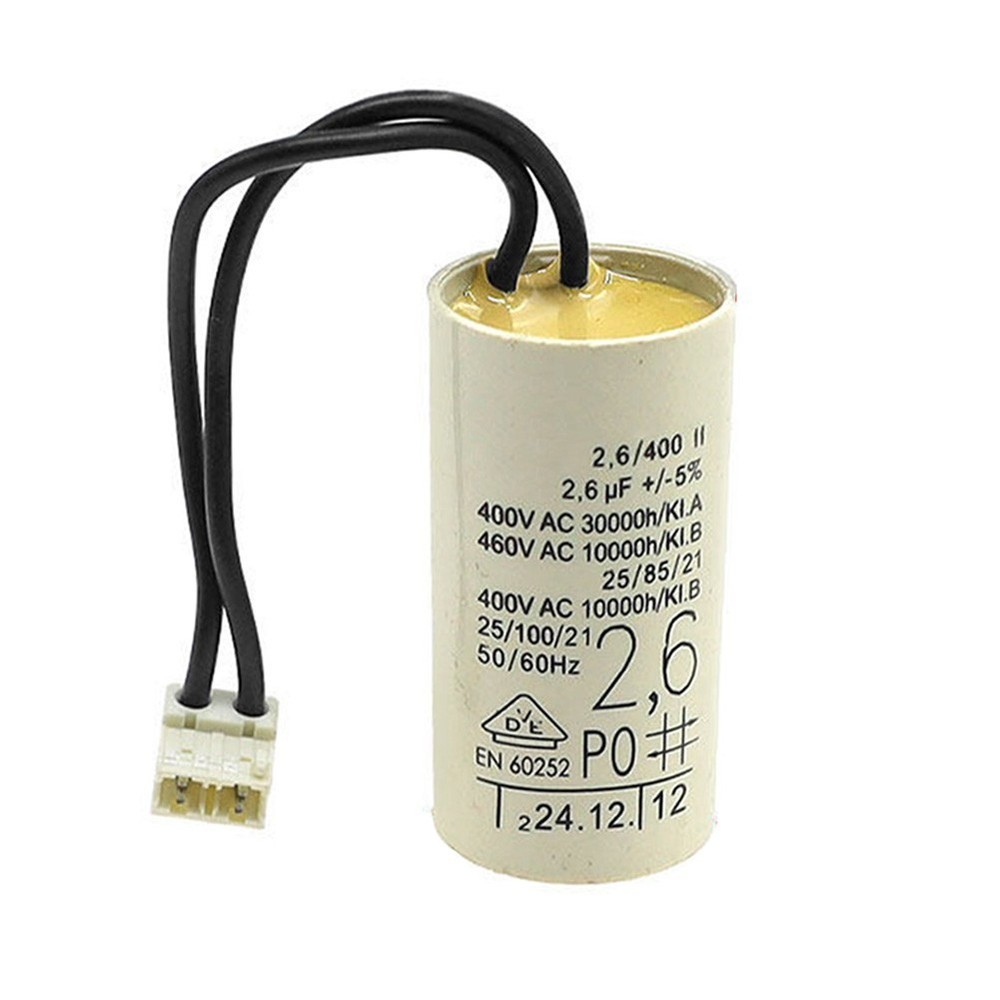 2.6uF Capacitor for Boiler Circulation Pump Replacement with Connector