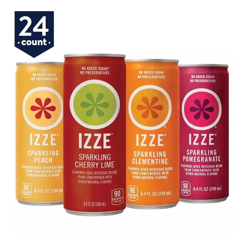 Izze Variety Pack 8.4oz Fluid Ounce 24 Pack