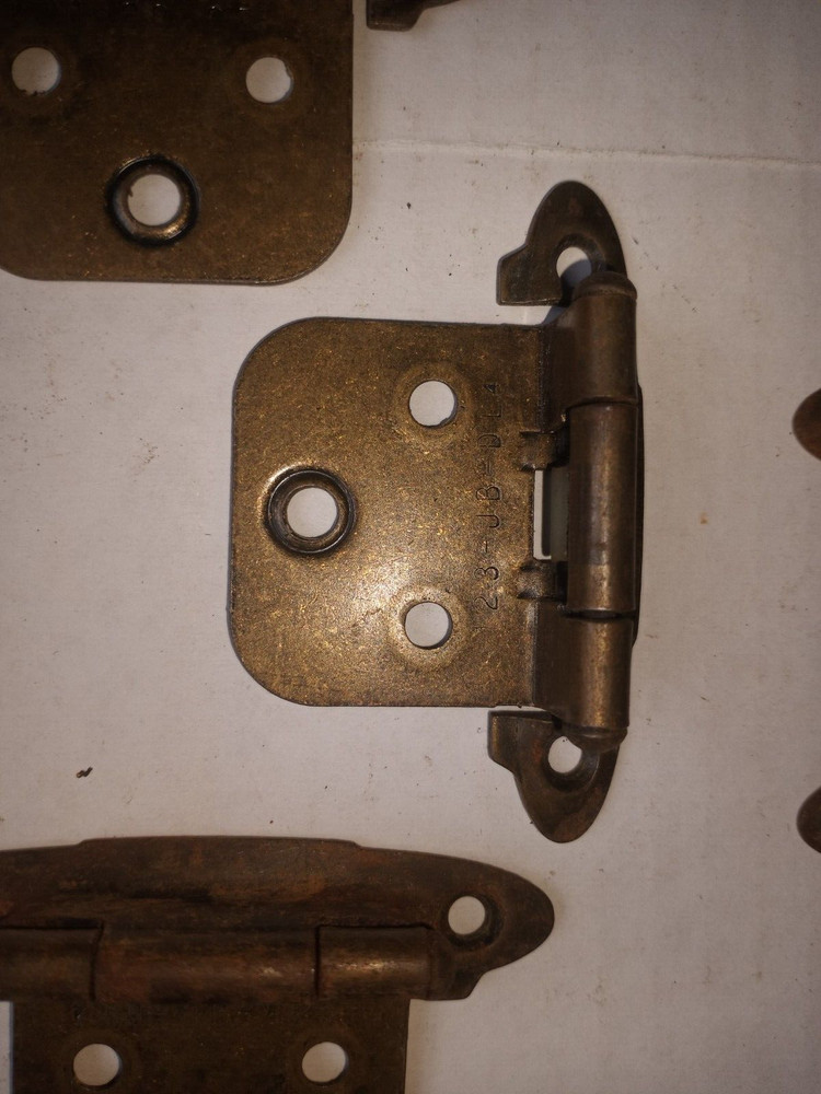 28 Antique CABINET Hardware HINGES set NO SCREWS