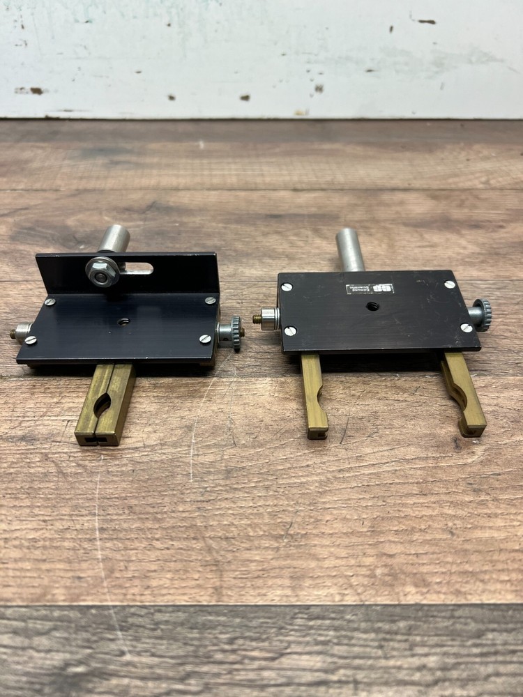 Lot of 2 Edmund Scientific Lens Holder Opens up to 2-3/8"