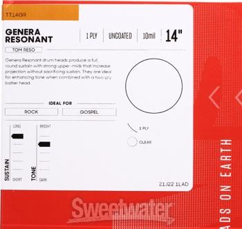 Evans Genera Resonant Drumhead - 14"