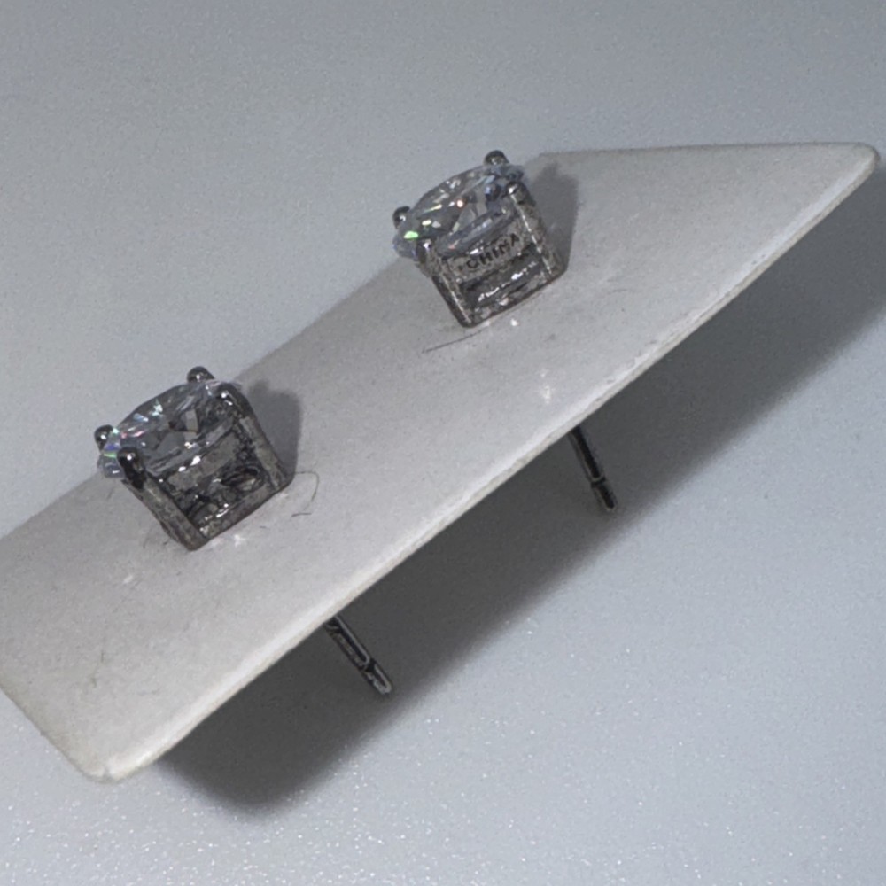 Sterling And Cz Studs