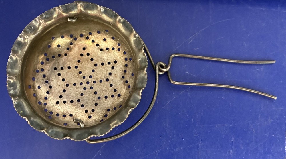 Antique Silverplate Tea Strainer - Star Design