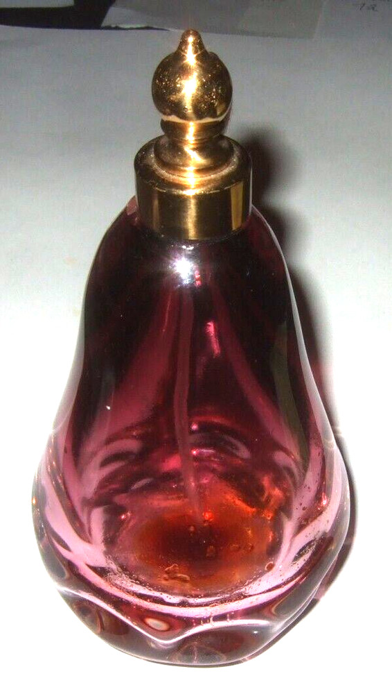 Glass Perfume Bottle IRICE 1960's Vanity Accessory